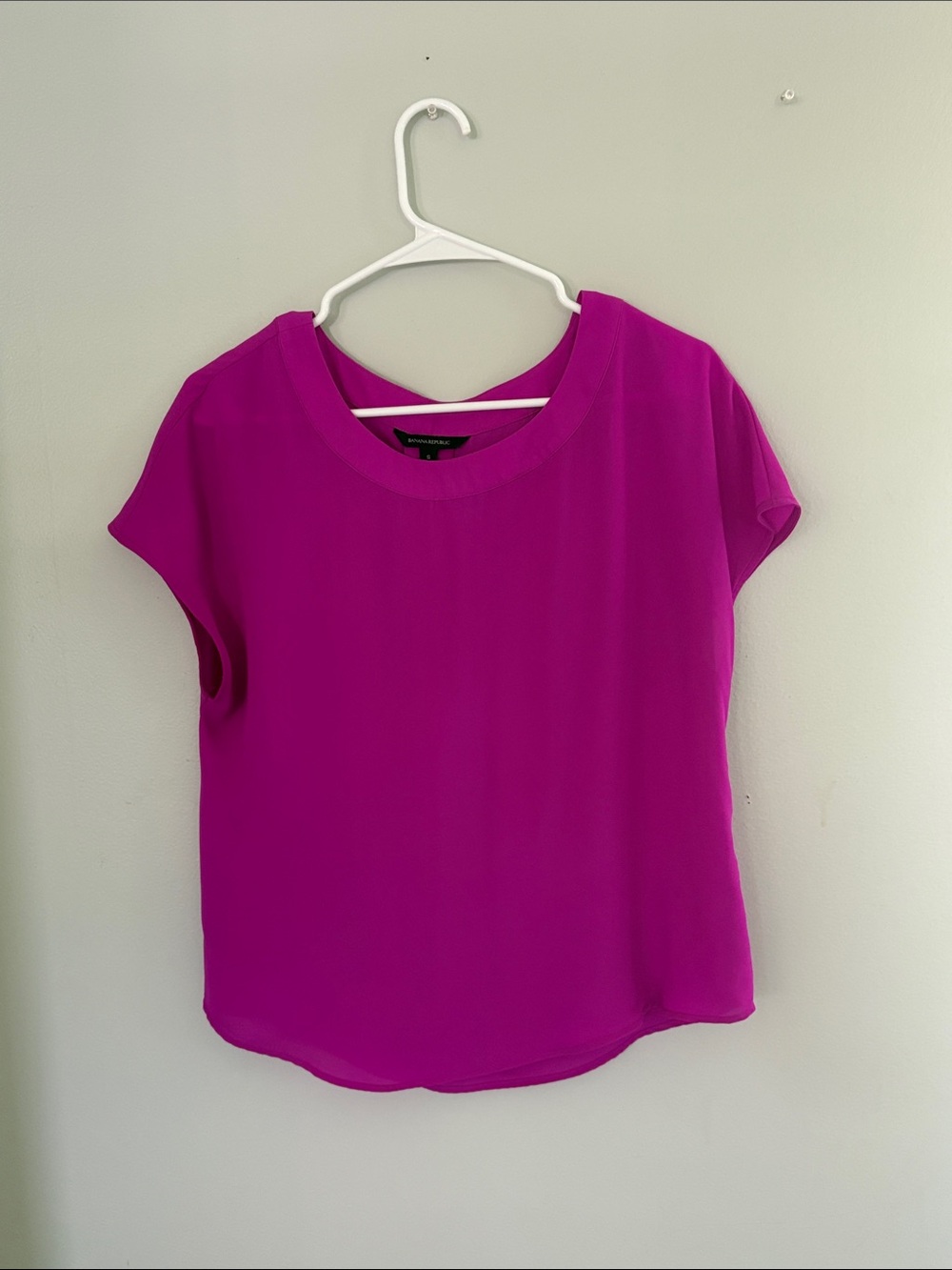 Banana Republic Magenta Crewneck Top